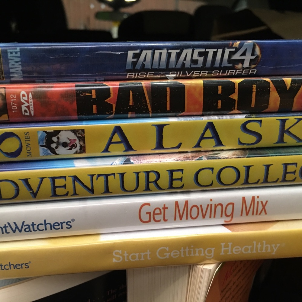 DVD movies and exercise videos